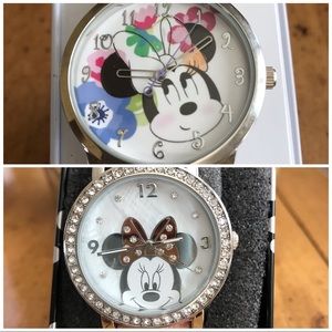 NWOT Two Disney Minnie Mouse Watches